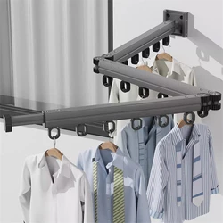 Colgador retráctil para ropa - tendedero plegable de aluminio