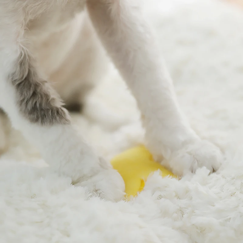 Cama de felpa suave para gato y perro, cojín calmante y autocalentable, para mejora del sueño, bonito conejo - imagen 4