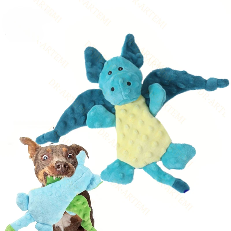 Juguete de terciopelo de felpa para perros, juguete chirriante, juguete masticable resistente a mordeduras, limpieza de dientes molares, perros pequeños, medianos y grandes