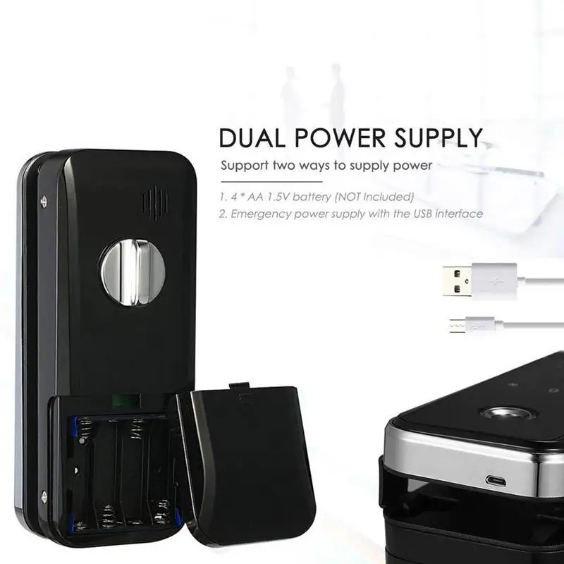 Cerradura de puerta con huella dactilar, cierre de entrada sin llave, código de bloqueo de puerta con teclado táctil, contraseña antiadherente, bloqueo automático - imagen 4