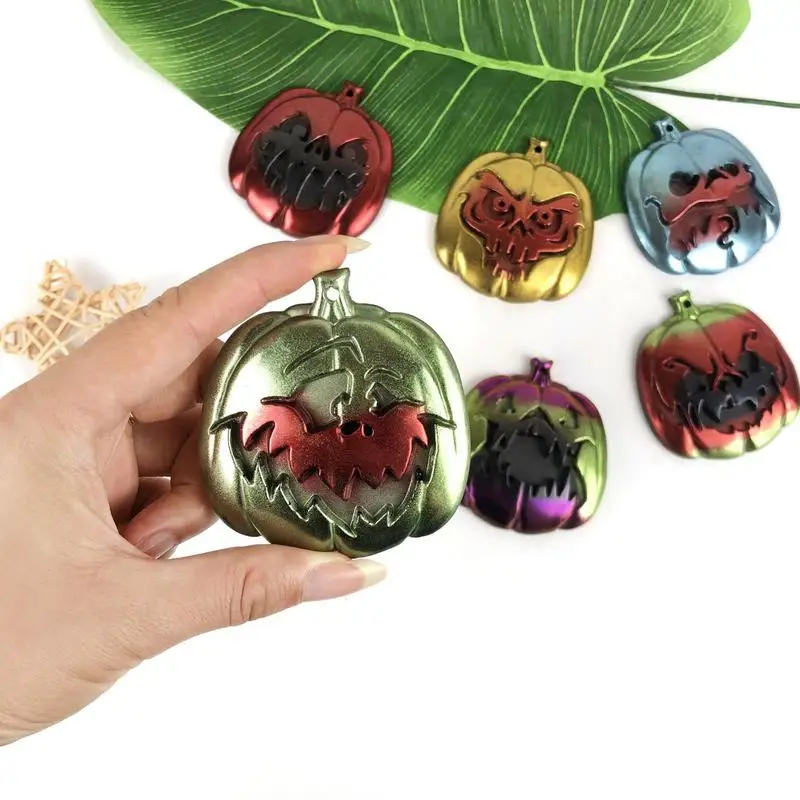 Molde de resina para llavero de calabaza, moldes de silicona con forma de calabaza para Halloween - imagen 3