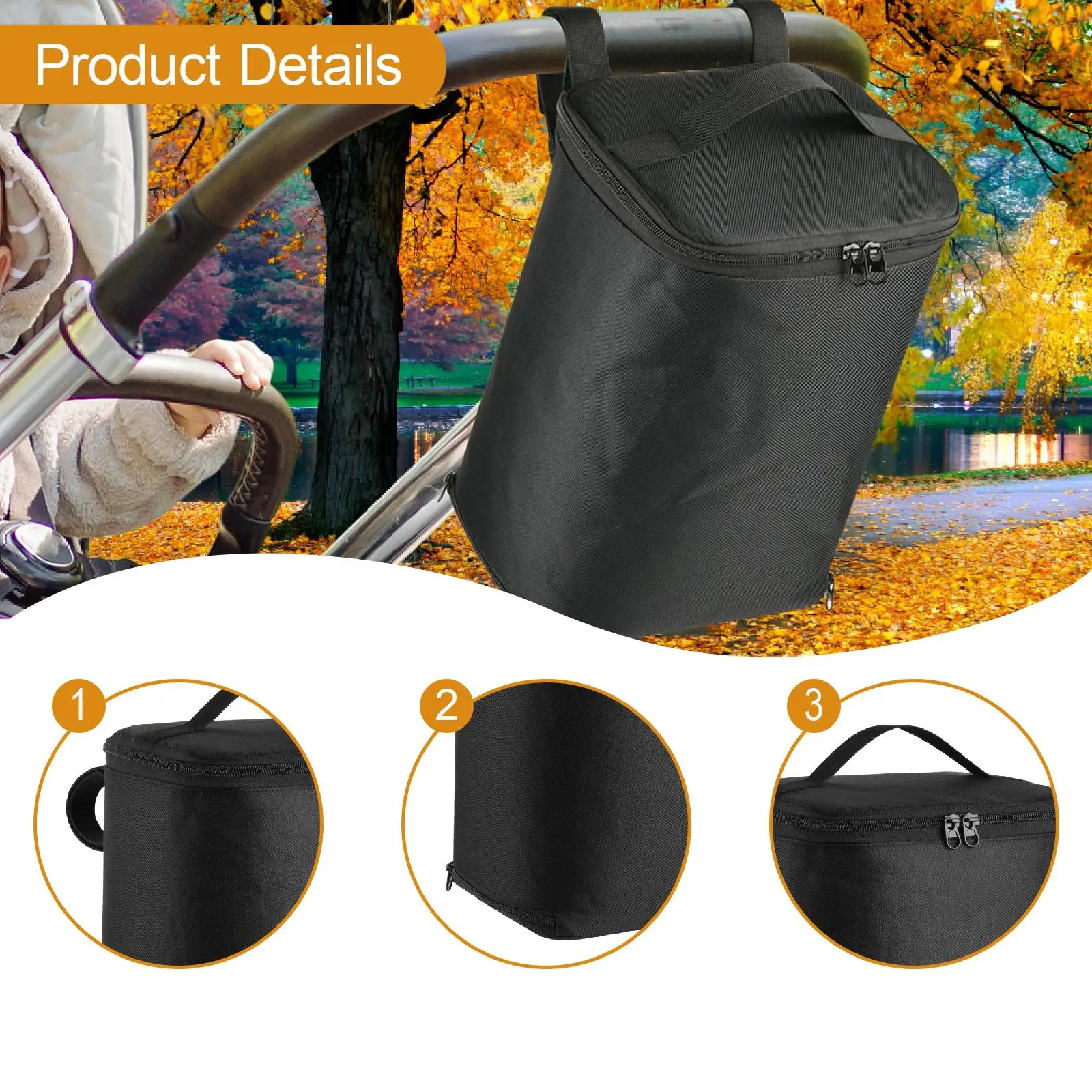 Bolsa organizadora para pañales colgante, almacenamiento impermeable para cambiar pañales en el dormitorio - imagen 5