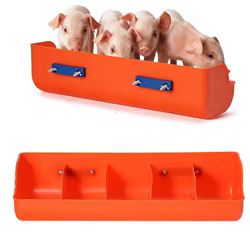 Cuenco de alimentación para cerdos, bebedero automático para conejillos, cuenco de alimentación para aves de corral, alimentador para ovejas y cerdos de gran capacidad, alimentador para animales de granja