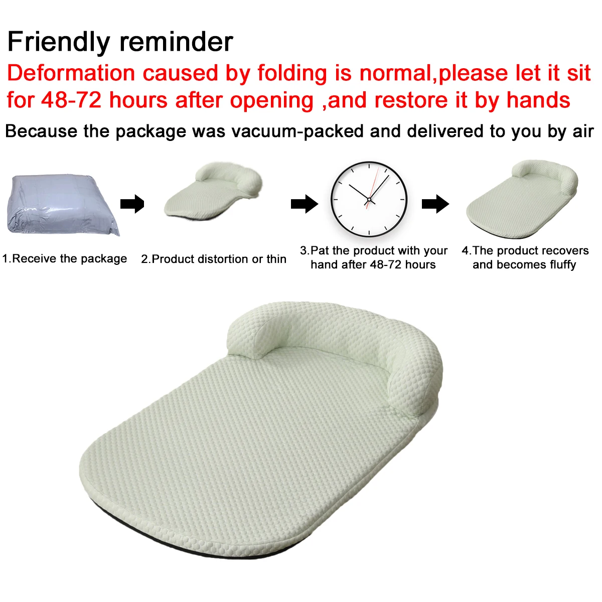Estructura de esponja 3D de la cama para mascotas