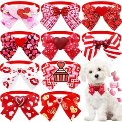 50/100 Uds. Pajaritas para perros pequeños y gatos, corbatas a la moda para el Día de San Valentín, pajaritas para mascotas, productos para el cuidado de perros y cachorros