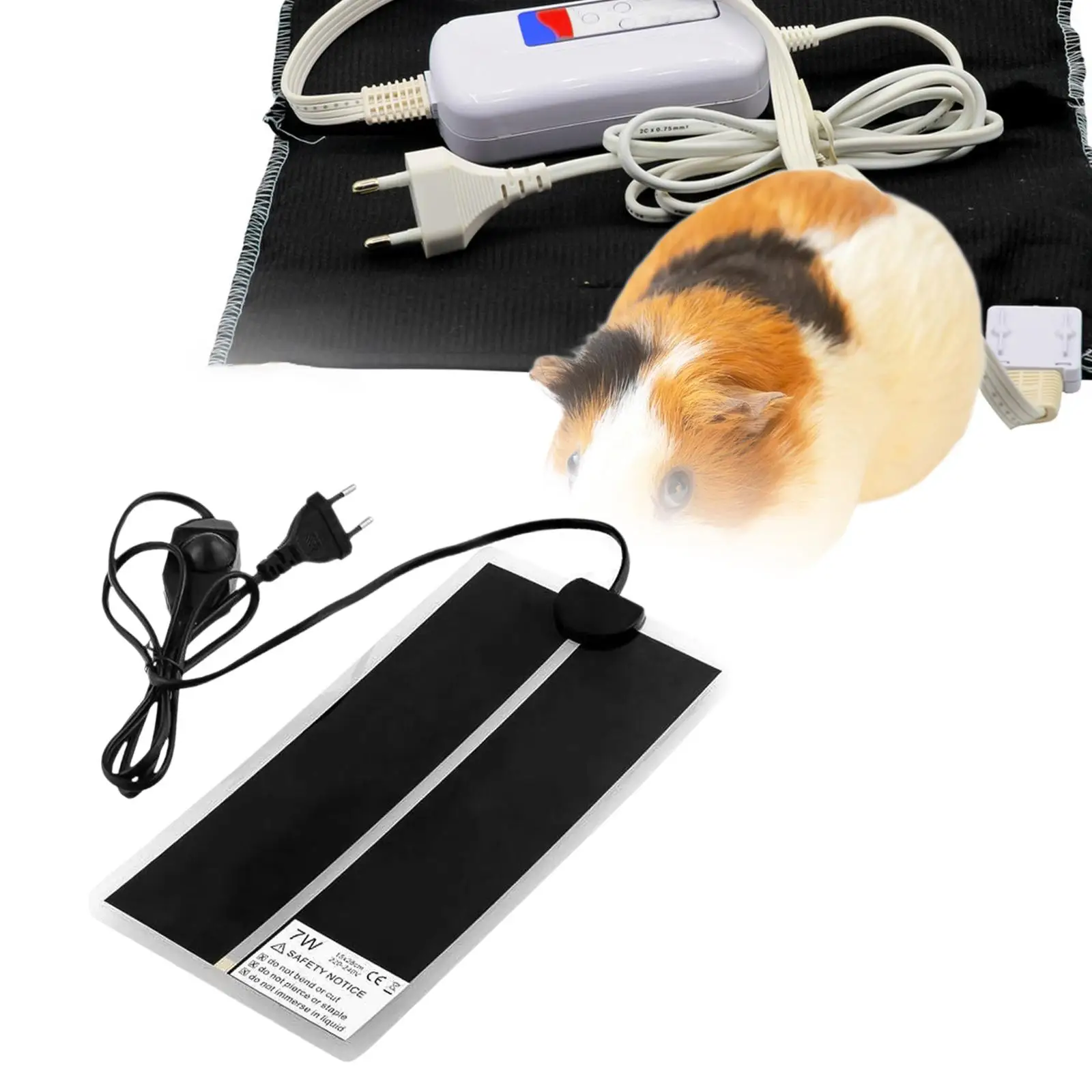 Pet Heating Pad Portable Terrarium Heating Mat for Lizards Other Reptiles Snake