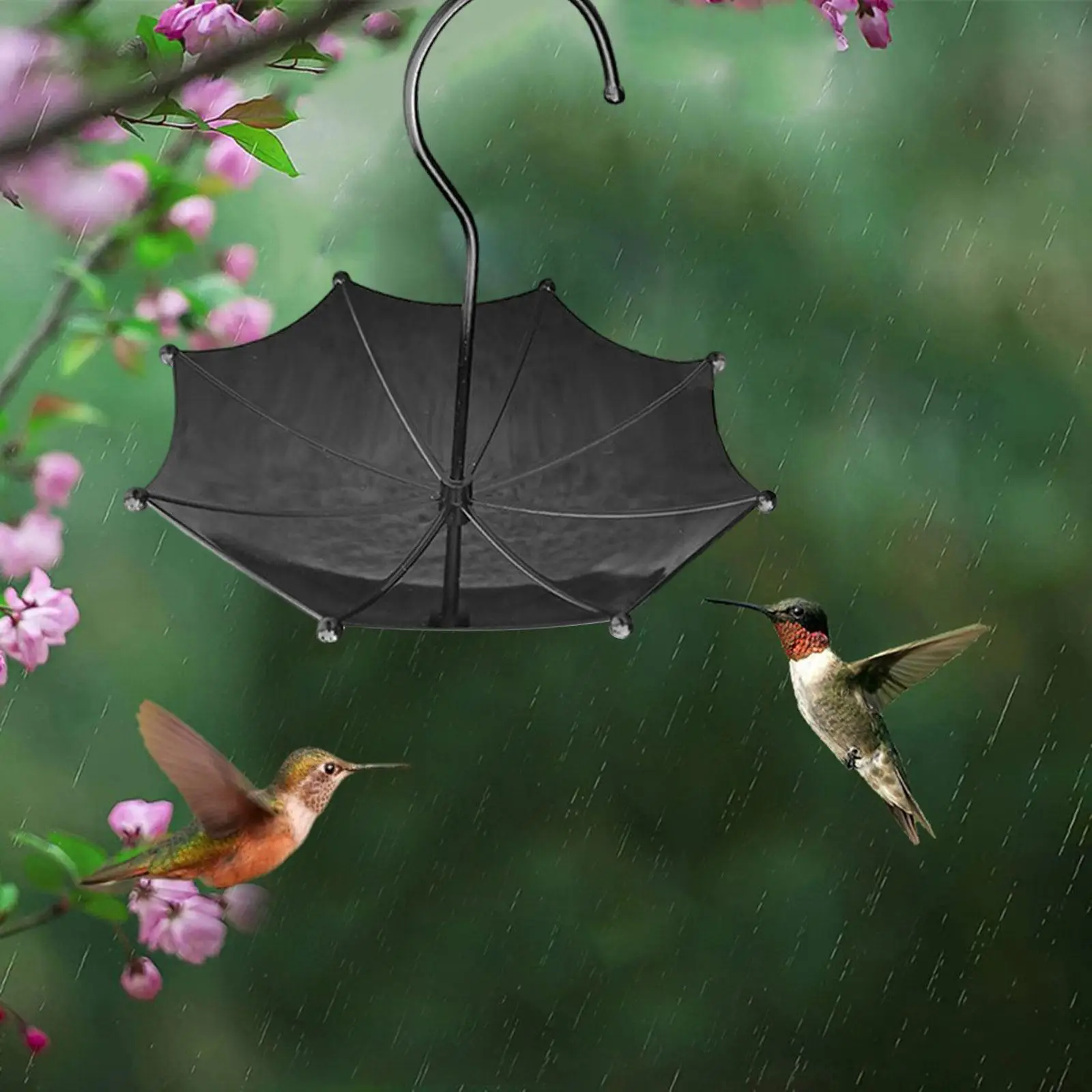 Paraguas comedero para pájaros, sombrilla para baño de pájaros para patio, observación de aves, regalo para patio trasero