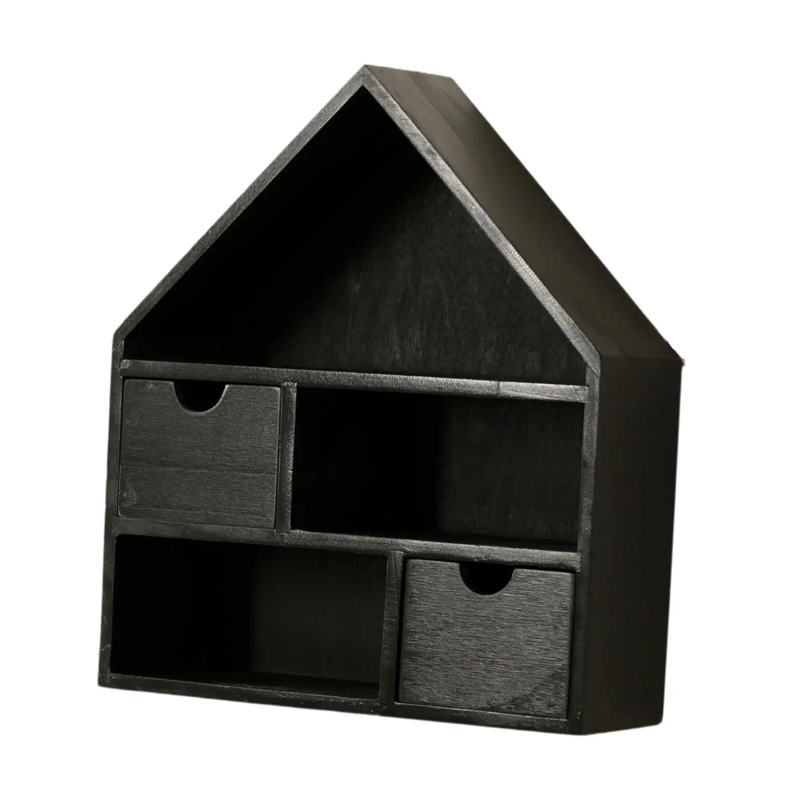 Wall Mounted Curio Cabinet, Hanging Wooden Box, House Shaped Wooden Shadow Cubby Box for Keepsake Wall Mounted Curio Cabinet, Hanging Wooden Box, House Shaped Wooden Shadow Cubby Box for Keepsake