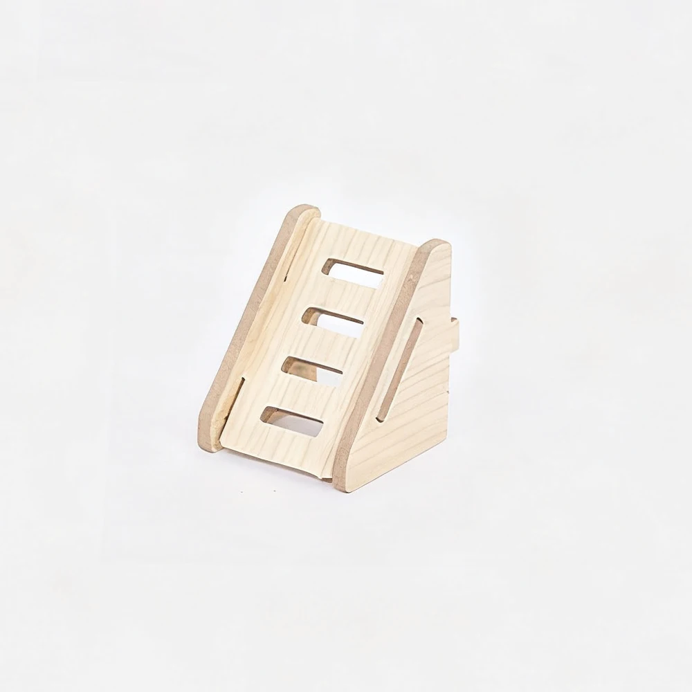 Conjunto de madera para hámster con escondite, plataforma y escalera - imagen 5