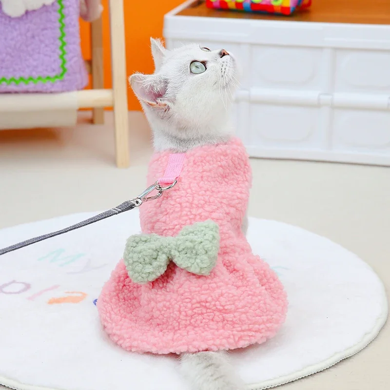 Vestido de invierno para cachorros, falda cálida para perros pequeños y medianos, Bulldog Francés, Chihuahua, caniche, accesorios para perros - imagen 4