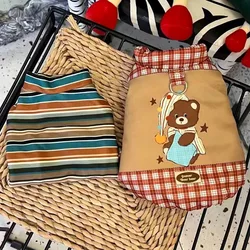 Abrigo invierno perro Schnauzer Maltés con correa estampado animal