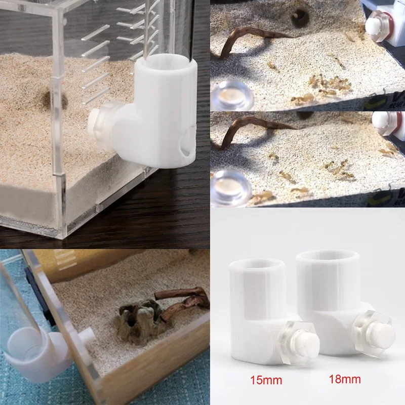 Alimentador de agua externo para granja de hormigas, tazón de agua para área de alimentación de agua, nido de hormigas, tubo de ensayo, botella para beber, herramientas para el hogar - imagen 5