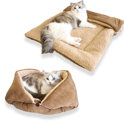 Manta cálida doble uso para perros y gatos – Felpa gruesa lavable
