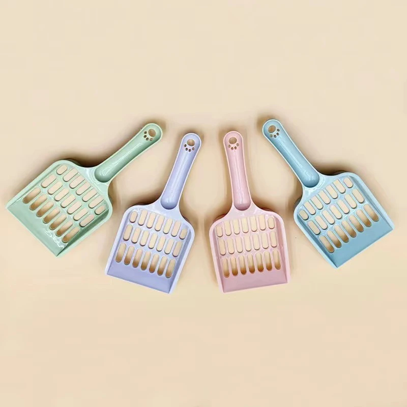 Nueva pala de arena para gatos de rejilla simple a la moda, pala de Agujero fino de gran tamaño, artefacto de arena para gatos, herramienta de limpieza de higiene para gatos