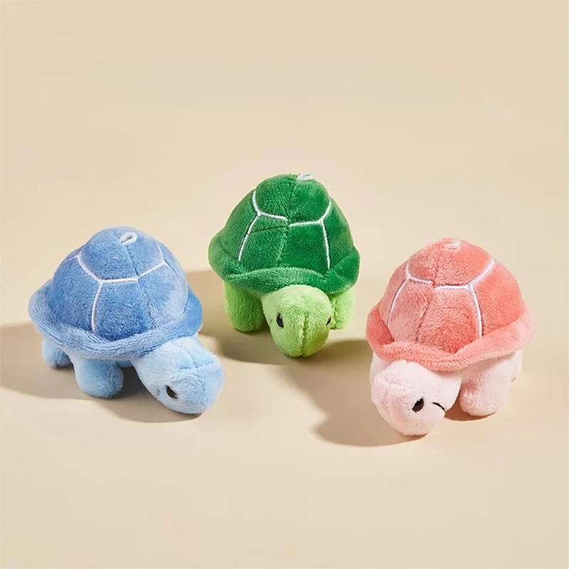 Juguete de peluche en forma de tortuga para perros para moler los dientes y limpiar los dientes para jugar interactivo - imagen 2