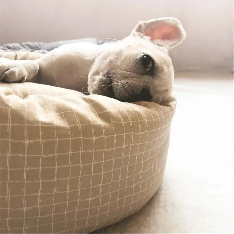 Camas para mascotas, perrera para perros pequeños, cesta grande y mediana, suministros para gatos, accesorios para razas de cachorros, estera esponjosa - imagen 4