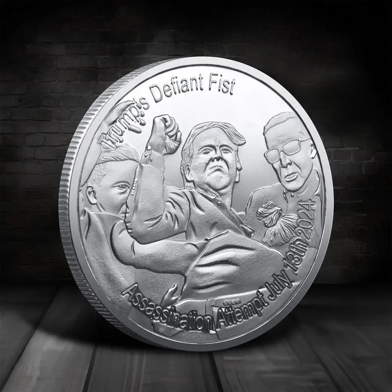 Moneda coleccionable del presidente moneda conmemorativa del presidente decoración del hogar significativa moneda coleccionable de elección presidencial para - imagen 4