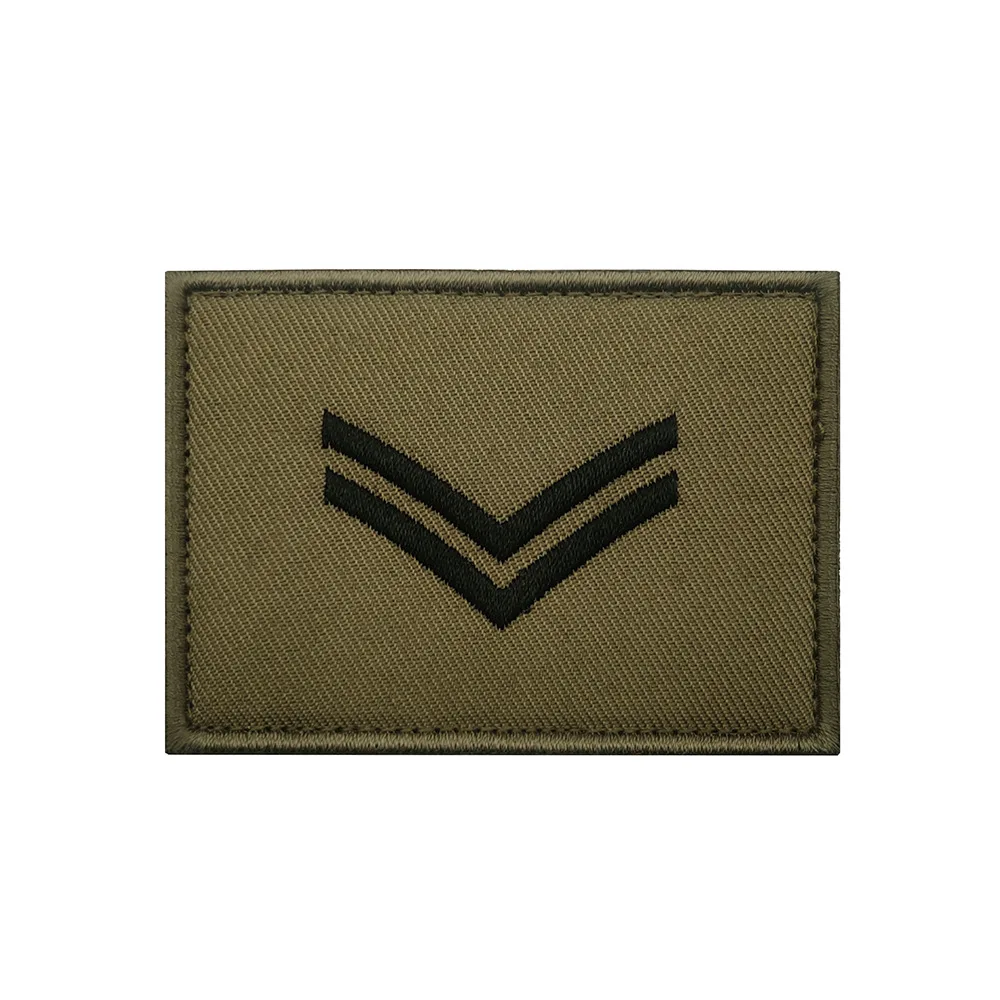 Parche bordado de rango militar, insignia de brazalete, pegatina de calcomanía, adorno de moral, parches bordados tácticos militares - imagen 3