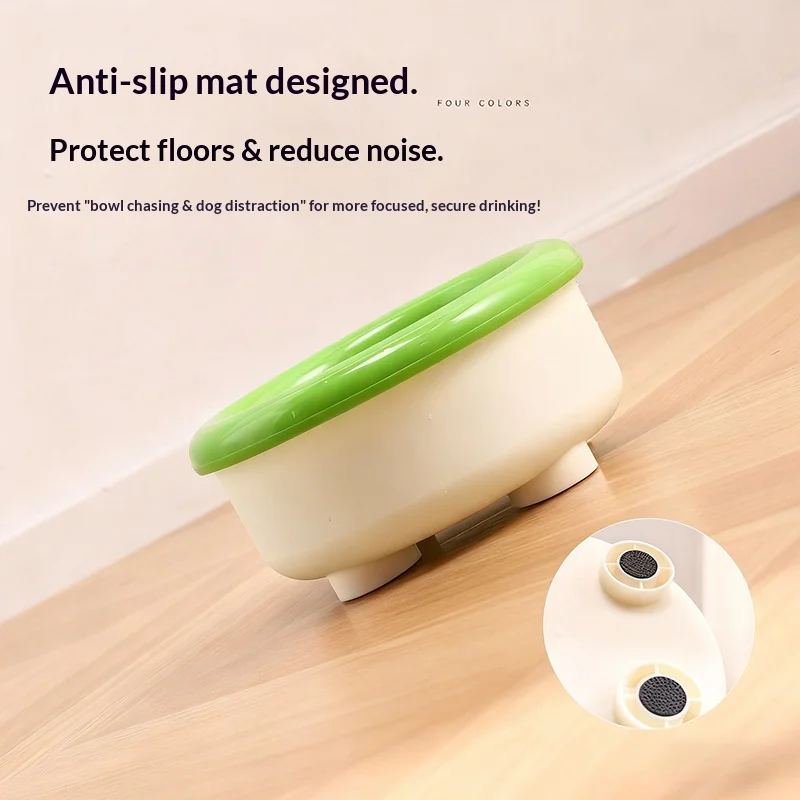 Nueva cuenco flotante de agua para perros con filtro, alimentador de suspensión antisalpicaduras que mantiene la barbilla seca para mascotas, dispensador de agua flotante