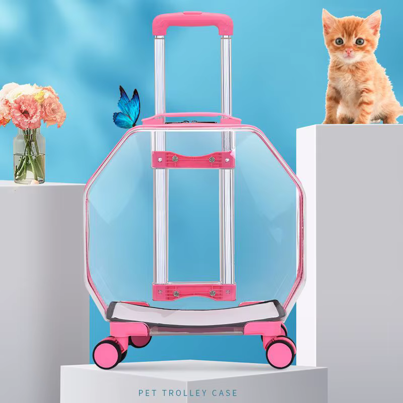 Mochila transportín con ruedas de gran capacidad para gatos y perros - imagen 5