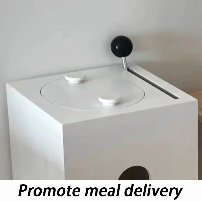Dispensador automático de comida para perros de madera, dispensador de comida para perros sellado grande a prueba de humedad con tazón, alimentador para gatos, suministros para mascotas - imagen 3