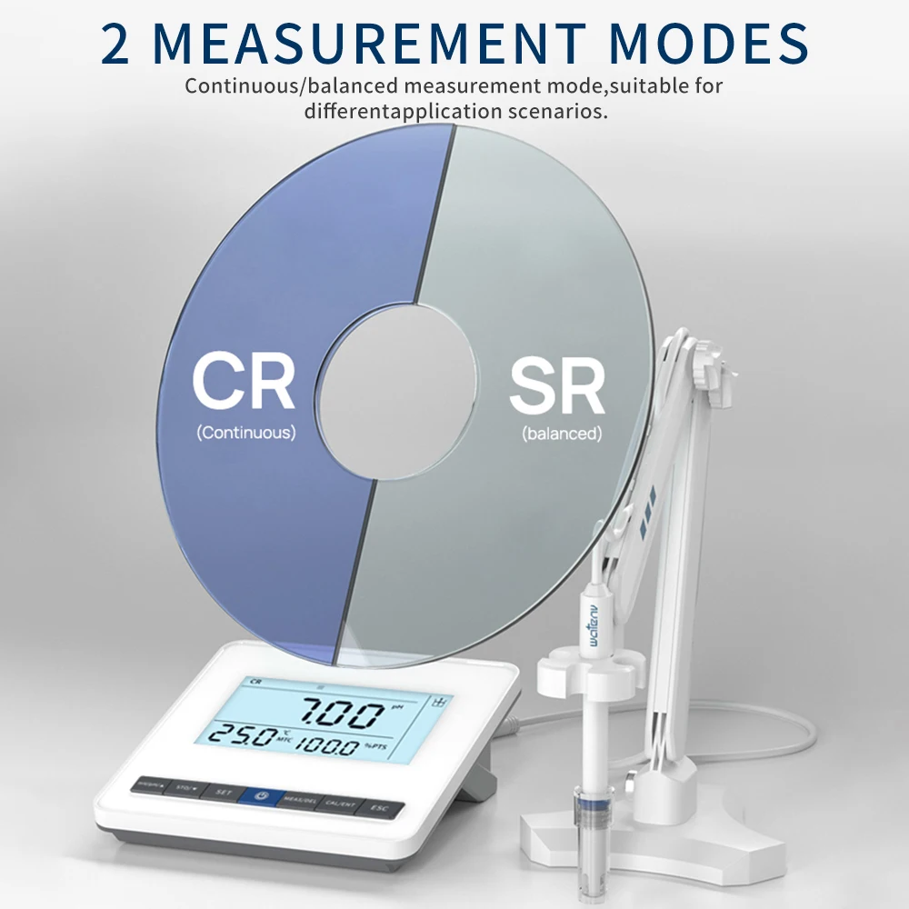 Medidor de PH de sobremesa de laboratorio, probador de PH Digital LCD, medición CR SR, electrodo de PH, Detector de calidad del agua para investigación científica - imagen 4