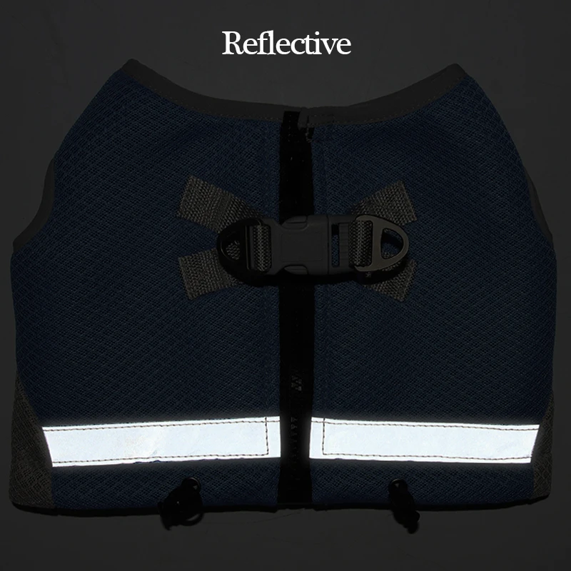 Chaleco de arnés de refrigeración para mascotas, ropa reflectante de liberación rápida para perros pequeños y medianos, trajes para mascotas, accesorios para perros Chihuahua, Verano - imagen 5