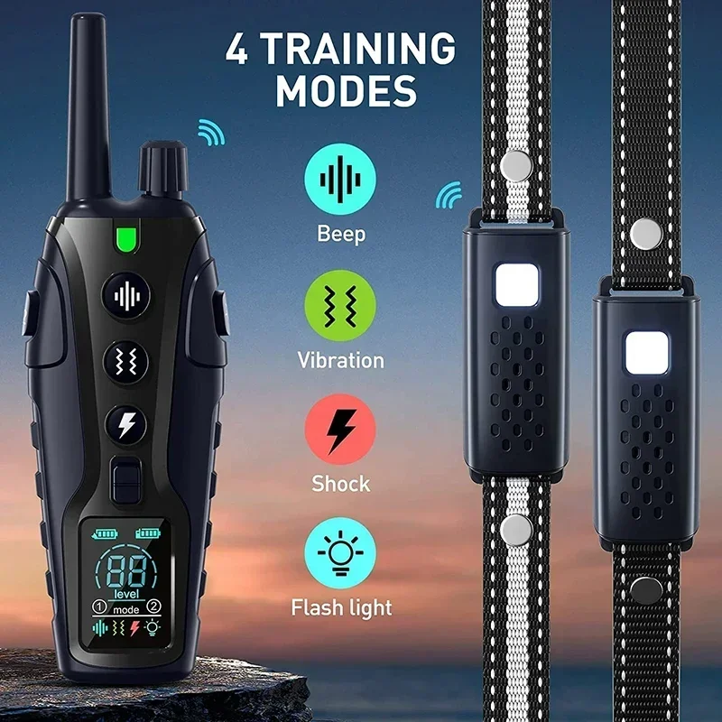 Collar adiestramiento anti ladridos para perros con control remoto - imagen 2