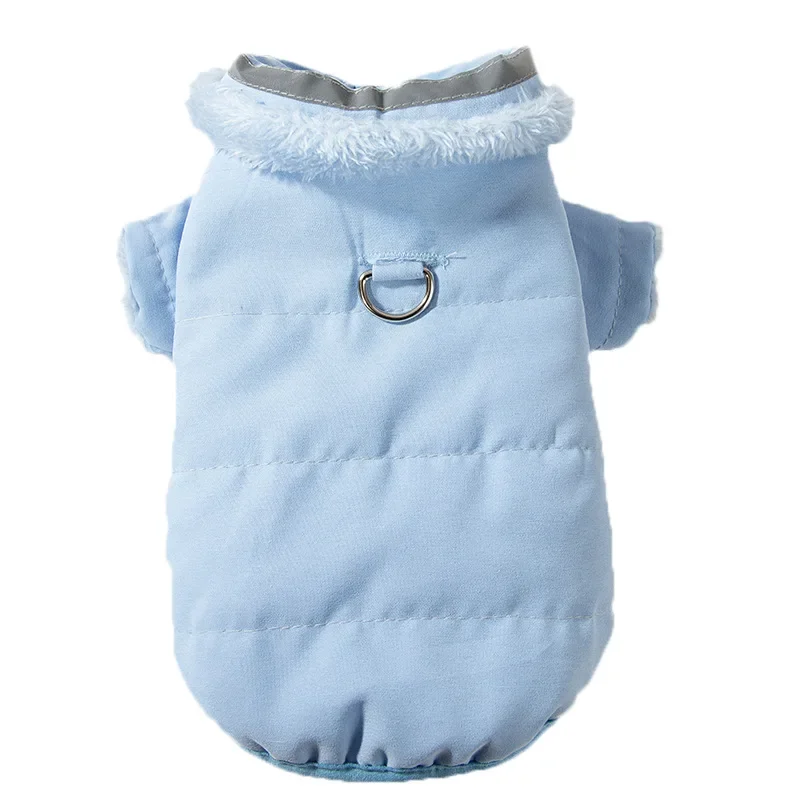 Parkas simples de doble cara para perros pequeños, ropa para mascotas para perros pequeños, oso de peluche, otoño e invierno - imagen 5