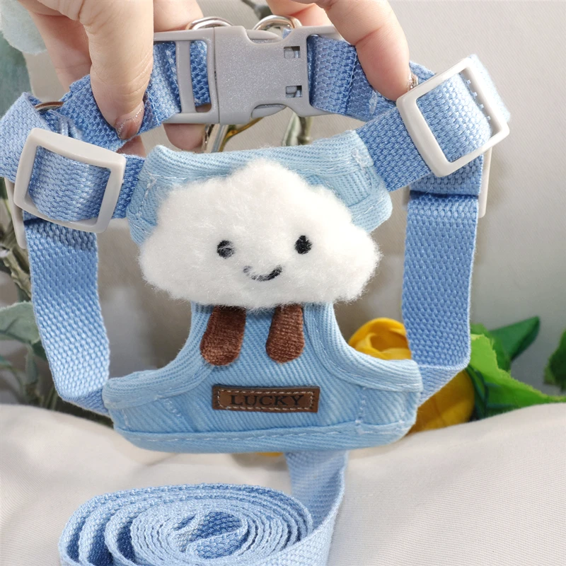 Arnés para perros pequeños y medianos, correa para el pecho para cachorros, chaleco con arnés ajustable para gatos, cuerda para caminar al aire libre, accesorios para perros