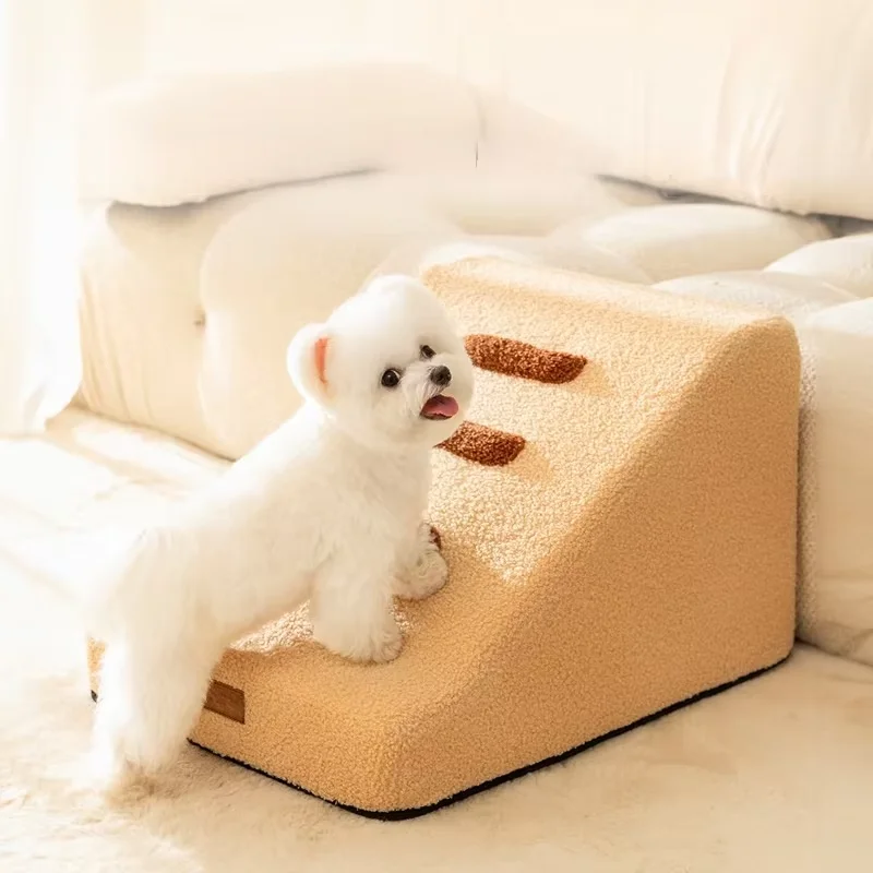 Escaleras de 3 escalones para perros pequeños, gatos, sofás para perros, escaleras, rampa para mascotas, escalera antideslizante extraíble para perros, escaleras para cama, suministros para perros