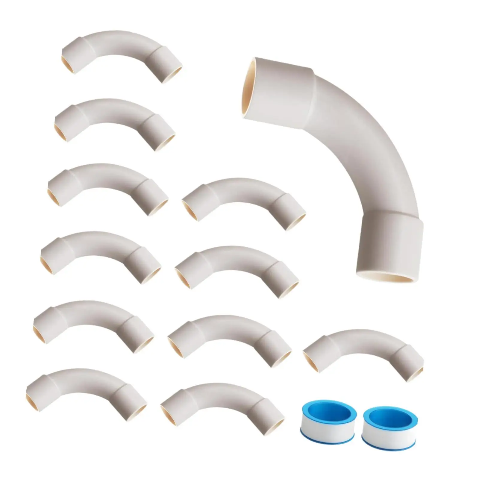 Conectores Codo y Adaptador de Manguera PVC para Tuberías Jardín Hogar - imagen 4