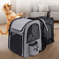 Mochila transportín expandible para perros pequeños y gatos – Cómoda y resistente