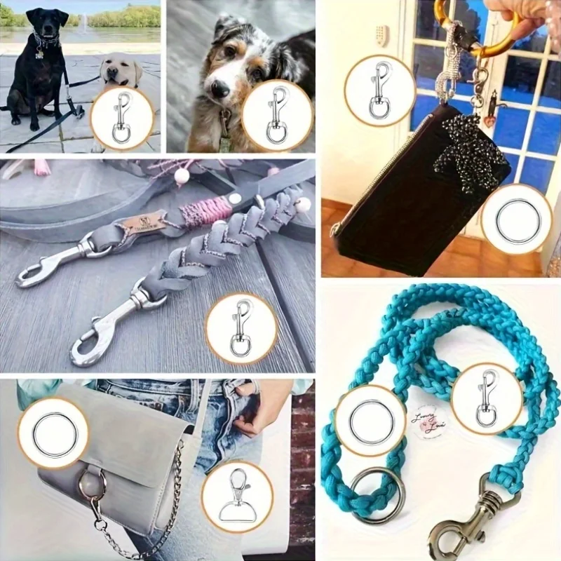 Conjunto de accesorios para perros con correa metálica resistente - imagen 2