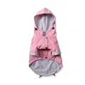 Pink dog raincoat