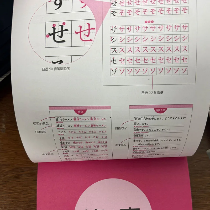 Cuaderno de Caligrafía Japonesa Estándar - 50 Sonidos, 230 Palabras