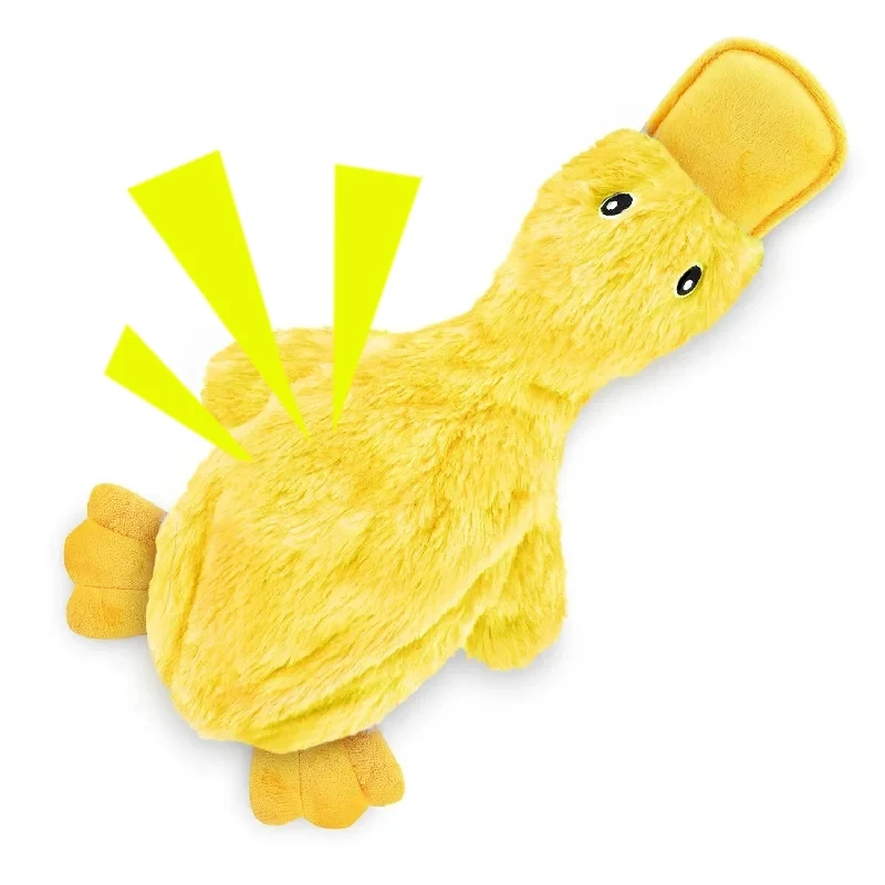 Juguete de peluche para articulaciones de perros, juguete con sonido de pato para mascotas, juguetes de peluche interactivos para entrenamiento, suministros para masticar sin relleno para mascotas - imagen 2