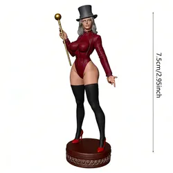 Figura pintable Sexy Magician para gato – Resina decorativa 1:24