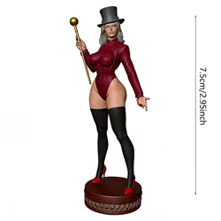 Figura pintable Sexy Magician para gato – Resina decorativa 1:24