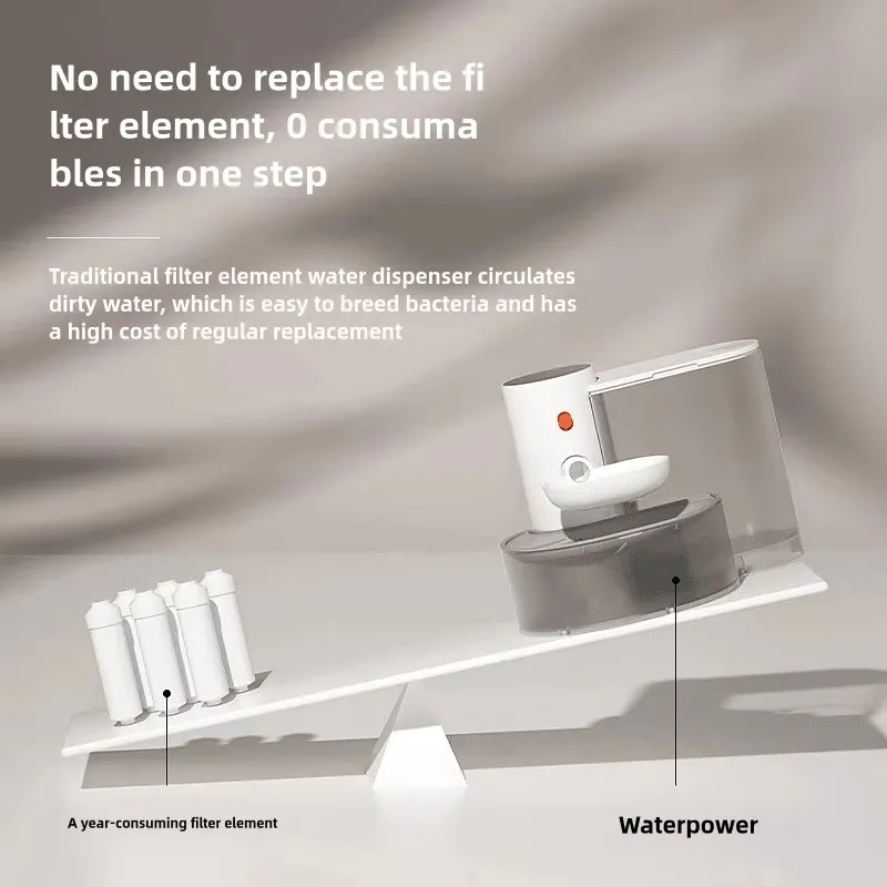 Dispensador de fuente de agua para gatos, agua móvil, desenchufado, alimentador de agua automático, bebedero para perros y mascotas, alimentador para mascotas, fuente para gatos - imagen 3