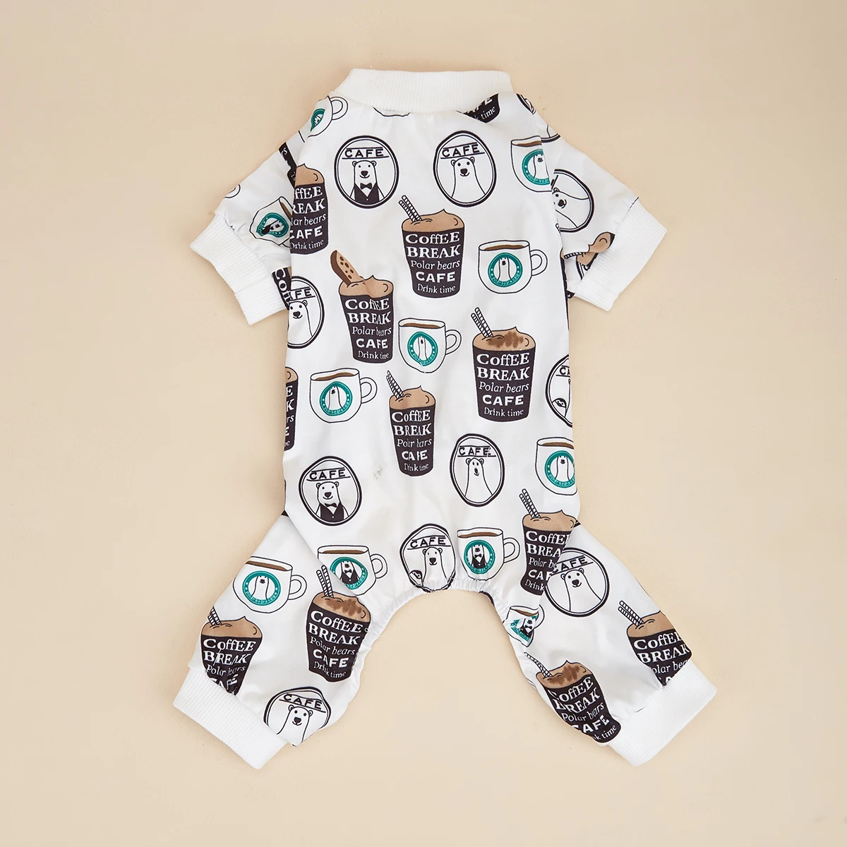 Pijama con estampado de oso Polar para perro, mono suave para cachorro, ropa bonita, monos para cachorro - imagen 3