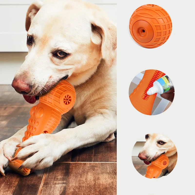 Juguetes interactivos para perros, divertido juguete para masticar para perros, juguetes duraderos con sonido para cachorros, juguete de limpieza dental para perros resistente a mordeduras, suministros para mascotas - imagen 4