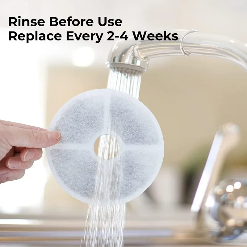 DOGNESS-Reemplazo de filtros para fuente de agua para mascotas, sistema de triple filtración, Original, 3 piezas, 74oz/2,2 L - imagen 4