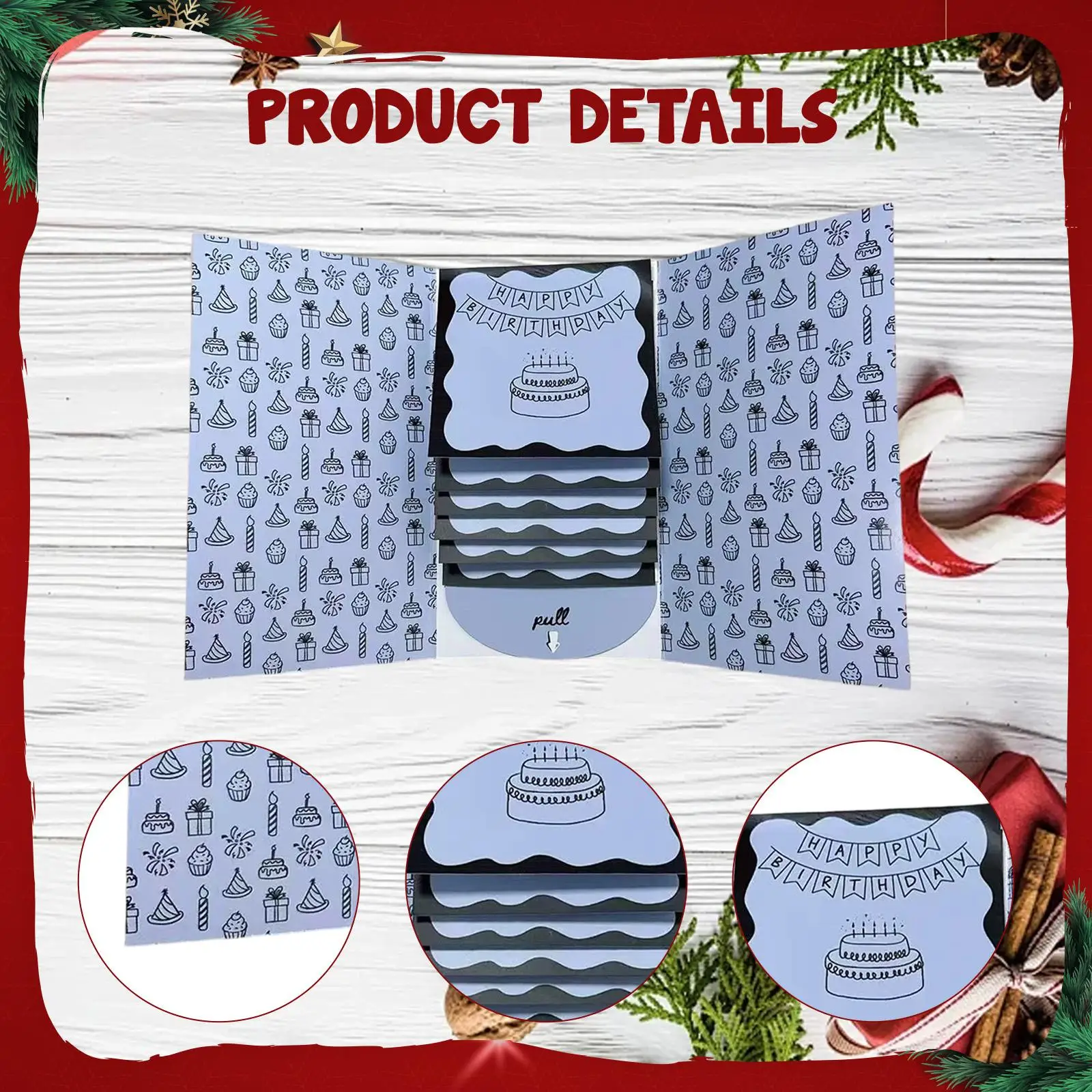 Libreto de tarjetas de regalo en cascada, tarjetero de regalo, almacenamiento, tarjetero de bricolaje, libro - imagen 5