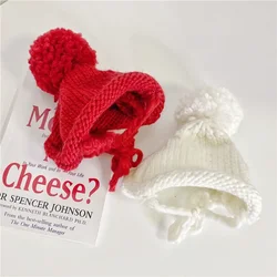 Gorro navideño de lana para perro y gato – Con pompon suave