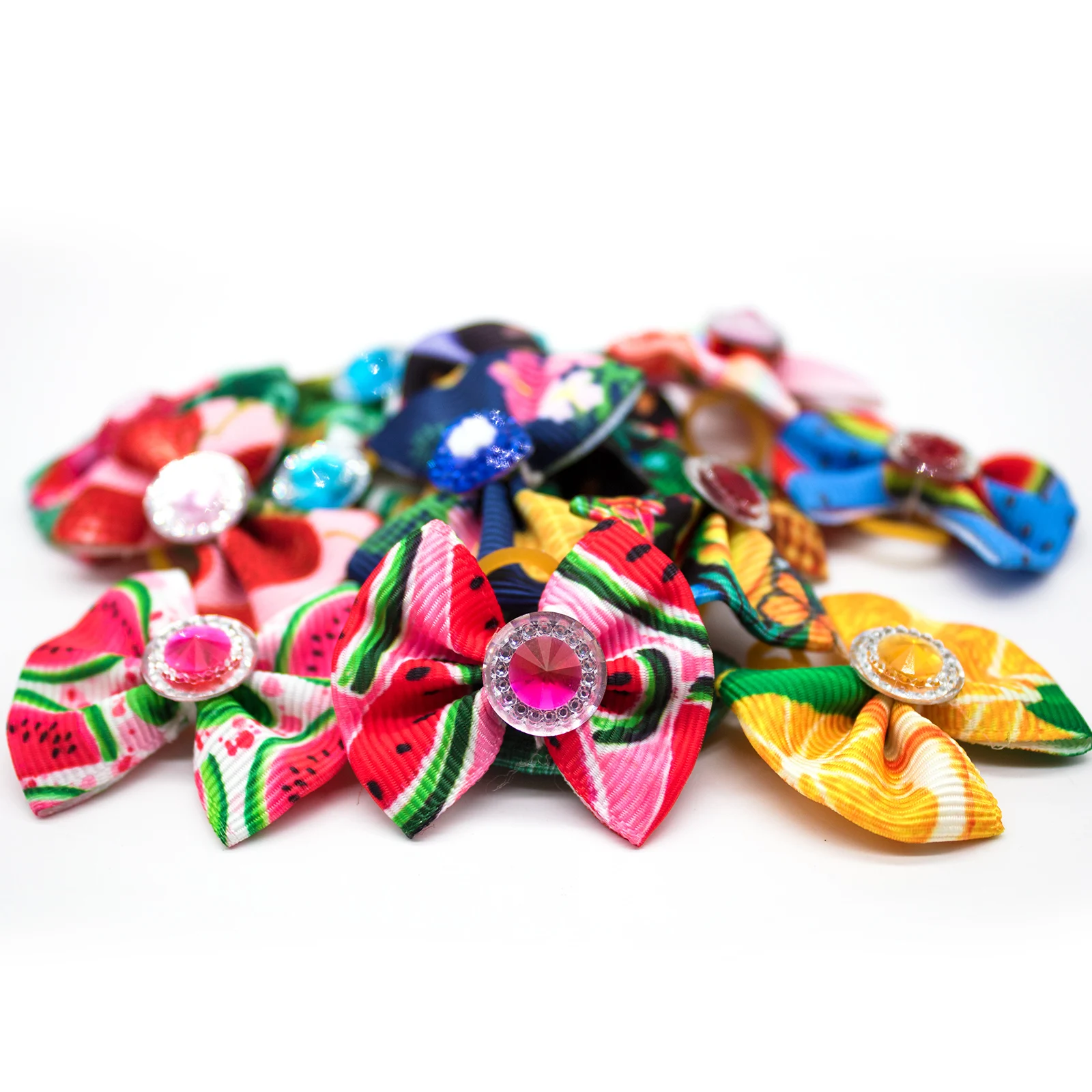 Lazos para el pelo de perros con diamantes – San Valentín - imagen 5