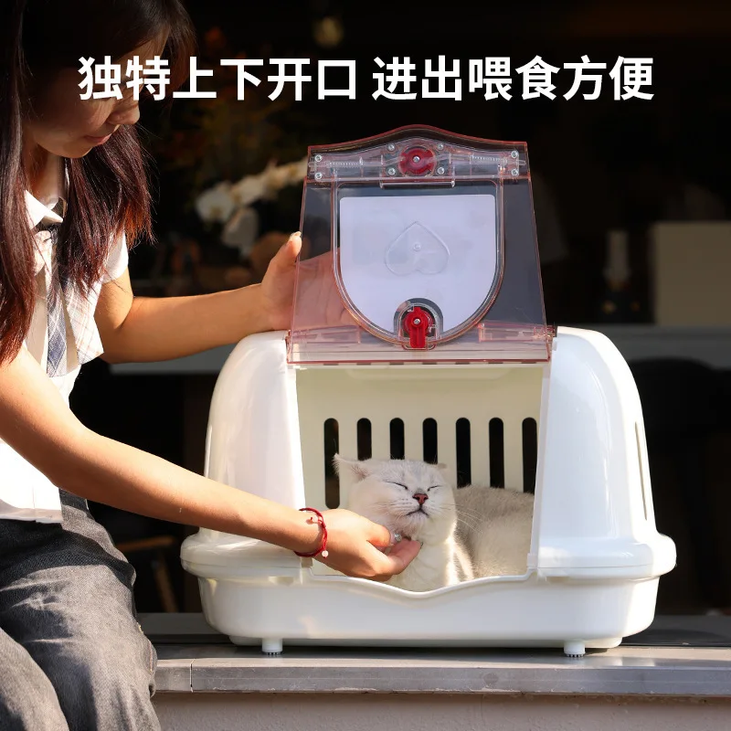 Estuche de aire con asa para mascotas, gatos, perros, carga aérea, coche, práctico estuche de aire de viaje, productos para mascotas - imagen 4