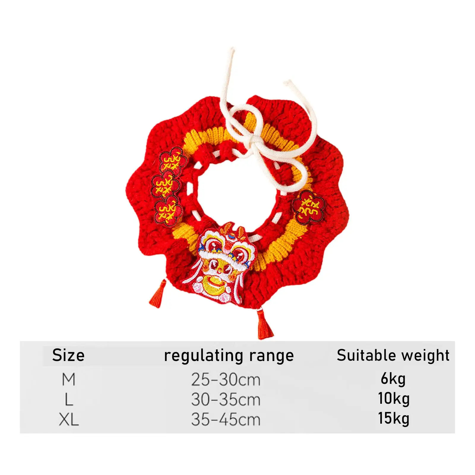 Collar tejido para gatos de Año Nuevo, calentador de invierno, bufanda para mascotas, accesorio de disfraz de vacaciones para gatos pequeños, medianos y grandes, suministros para mascotas - imagen 5