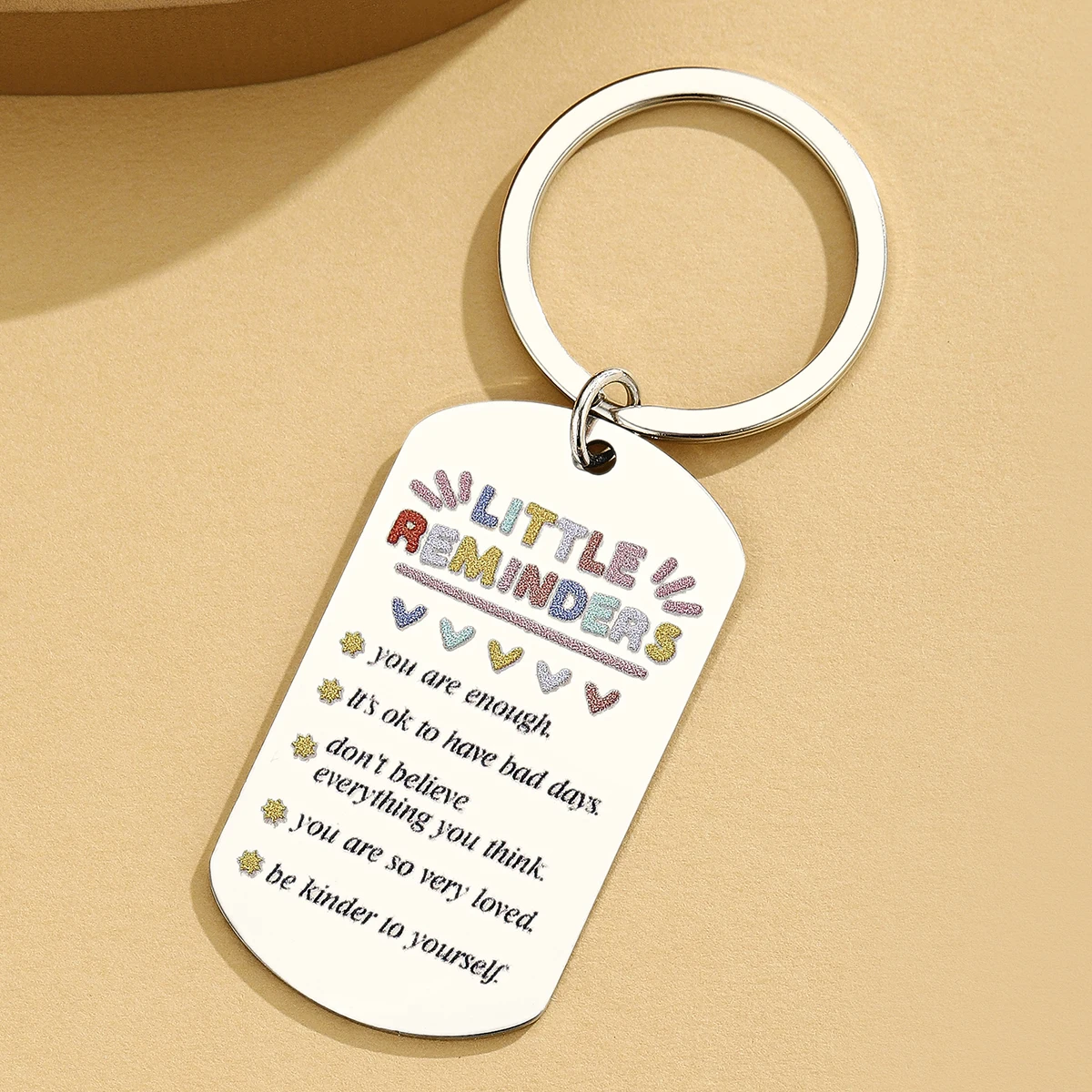 Regalos motivacionales para mujeres Llaveros lindos de recordatorios Regalos inspiradores Llavero de salud mental - imagen 3