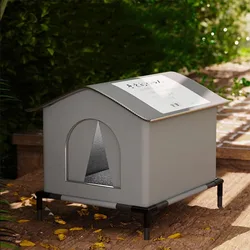 Casa para perros y gatos callejeros, impermeable, para exteriores, invierno, cálida, cueva para mascotas, camas para dormir, hogar, plegable, lavable para perros pequeños, suministros para cachorros
